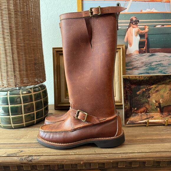 Men's Brown Leather Boots - Picture 10 of 10